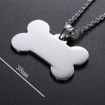 Bone Shaped Pet ID Tag Custom Logo Blank Stainless Steel Dog Id Tags