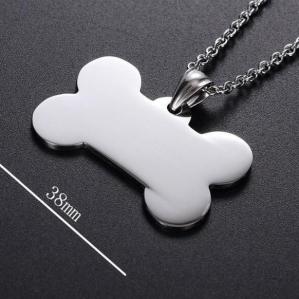 China Bone Shaped Pet ID Tag Custom Logo Blank Stainless Steel Dog Id Tags factory