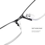 Half Frame Anti Blue Light Portable Reading Glasses 141MM Minimize Headache