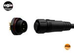 Front Female M19 4 Pin Waterproof Panel Mount Connector
