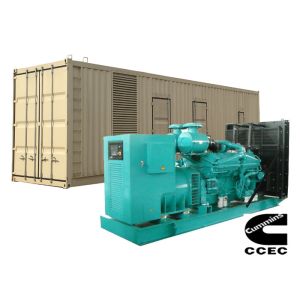 China 1000KW Cummins Diesel Generator container canopy power plant with ATS on sale