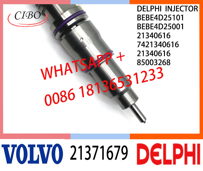 Fuel Diesel Injector 21371679 BEBE4D25101 BEBE4D25001 21340616 85003268 E3.18 for VOL MD13 EURO 5 LOW POWER