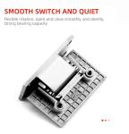 Square Bevel Stainless Steel Glass to Wall Shower Door Hinge for 800-1000MM Door