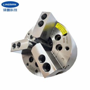 China Hydraulic 3 Jaw Lathe Chuck Hollow Spindle Chuck For Processing Metals factory
