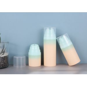 Cylindrical 50ml Cosmetic Airless Bottle Leakproof Empty Pink Frosted Gradient