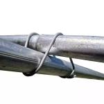 ISO9001 Greenhouse Metal Frame Parts OEM Greenhouse Spring Clips Galvanized