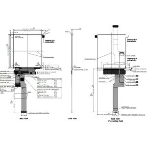 3.92 Inch AMOLED Display Module 570cd/M2 1080*1240 Resolution MIPI Interface
