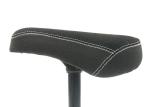 Black Saddle BMX Freestyle Bike Parts Fat Type Seat With Alloy Seat Post Combo