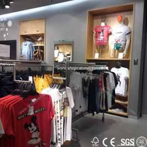 China High grade clothes shop display exhibitor gondola shelf factory