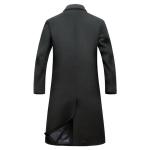 Nonwoven Weaving Method LCBZ Waterproof Thick Knee Length Wool Jacket for Men