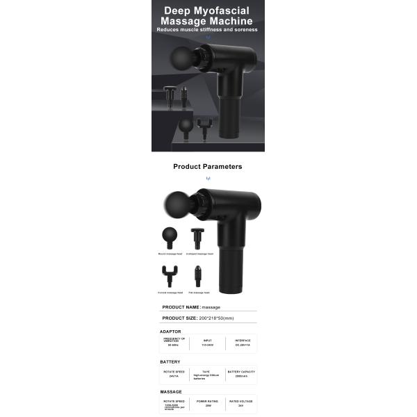 OEM Logo 24V Ergonomic Deep Tissue Muscle Massage Gun