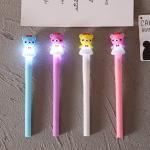 4pcs Set Heat Sensitive Erasable Ink Plastic Gel Light Pen for Trending Cartoon