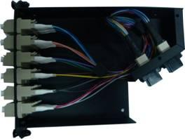 China High Density Cable Wiring System Black color 12 connector LC / MM FTTH Terminal Box factory
