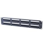 Cat6 48 Port Unshielded Patch Panel 2U 19" Rack Mount For Cabling System