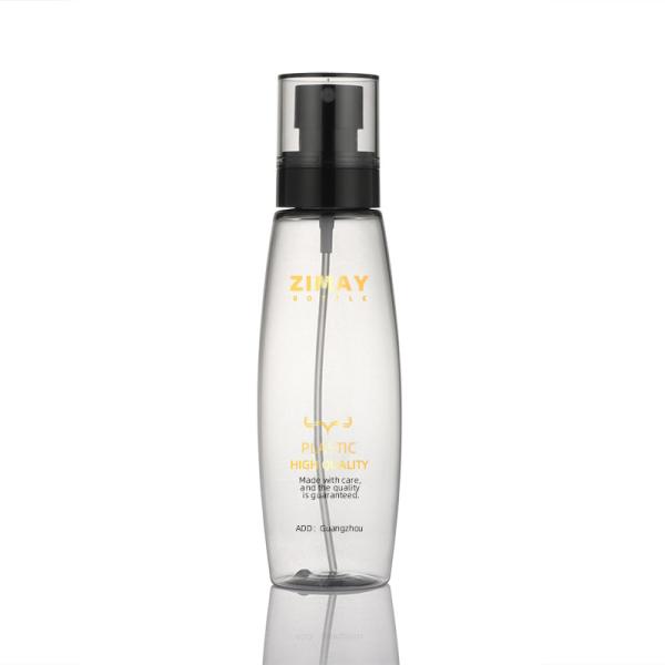 Biodegradable plastic bottle supplier pet cosmetic packaging customised spray