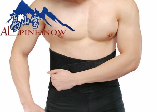 Black Neoprene Medical Maist Trimmer Belt Sport Back Support Belt For Relief