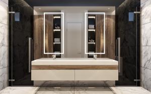 China Modern ODM Modular Bathroom Cabinet SGS Modular Wash Basin Cabinet factory