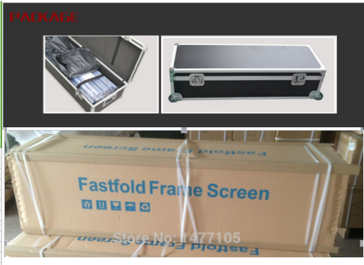 Front And Rear Fast Fold Projection Screen Portable Outdoor 200 300 Inch 16:9 4:3