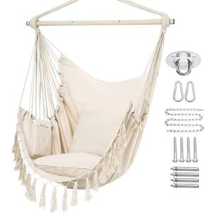 China 127*122*2.5cm Outdoor Garden Camping Patio Folding Portable Children Cotton Hanging Rope Swing Hammock Chair factory