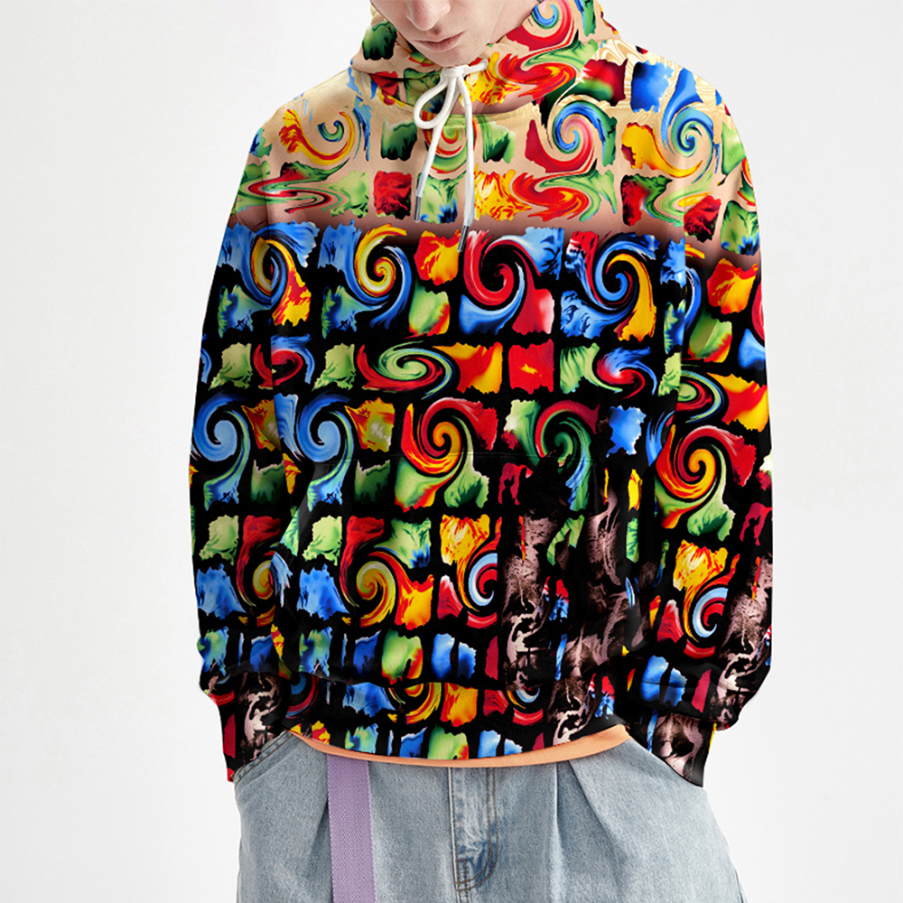 New Arrival All Over Print Men's Hoodie Custom Mens Hoodies Sweatshirts