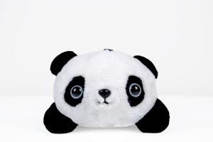 China Durable Panda Stuff Toy , Plush Panda Stuffed Animal Black / White Color factory