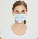 3 Layer Non-Woven Disposable Blue Medical Face Mask With Design