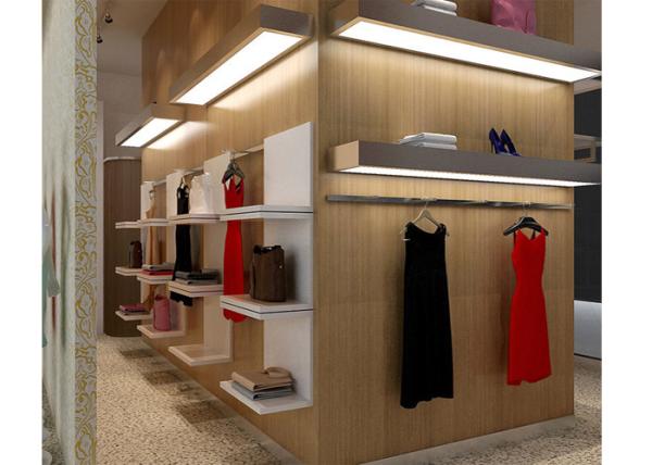 Metal And Timber Garment Shop Fittings Eco - Friendly Modern Style Logo