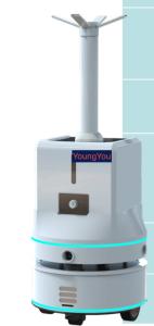 China Metro Railway Robotic Sanitizer Machine Hydrogen Peroxide ADY12 Uv Sanitation Robot factory