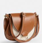 35cm 15cm Female Crossbody Bag PU Vintage Leather Saddle Bag