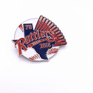 China Professional Sports Trading Pins Iron Shape Custom Soft Enamel Pins factory