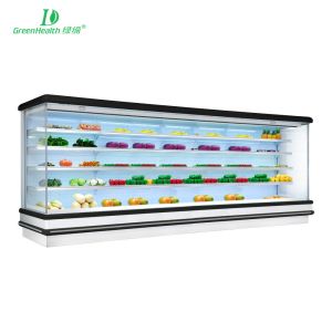 R404a Supermarket Multideck Open Front Cooler With Plug - In Type For Drinks