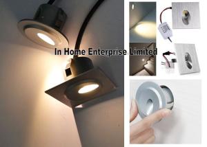 China 80° 24V Round White Recessed Outdoor Wall Lights IP65 3W Low Consumption factory