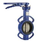 ductile cast iron stainless steel manual 4 inch wafer type butterfly valve