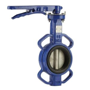 China Chinese manufacturer Wafer type style stainless steelductile iron shouldered butterfly valves factory