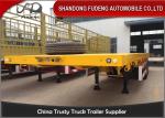 40 Ft Flatbed Container Semi Truck Trailer BPW Axles Air Suspension