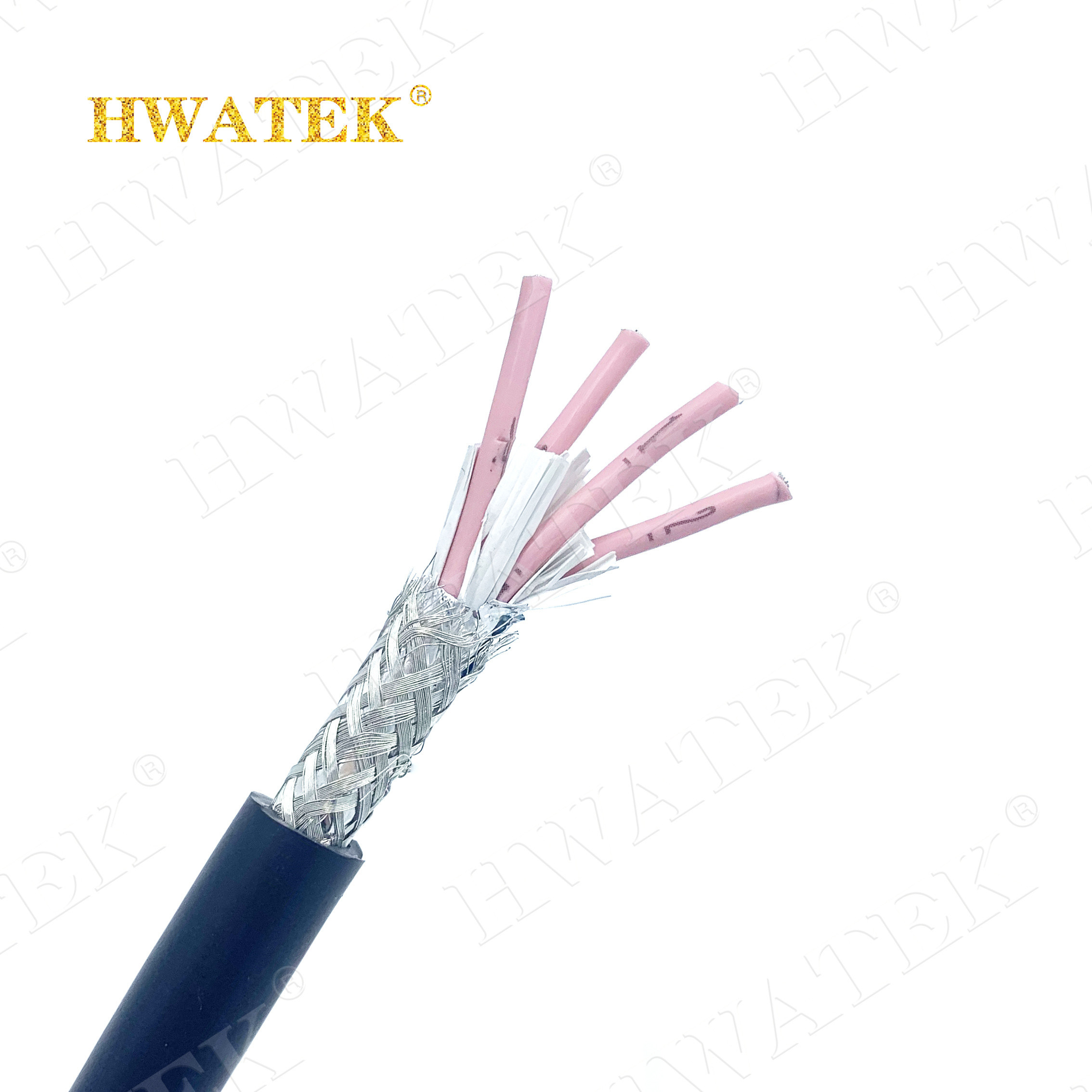 Double Shielded 30V 15pin AWG32 PUR Flexible Cable Custom Made