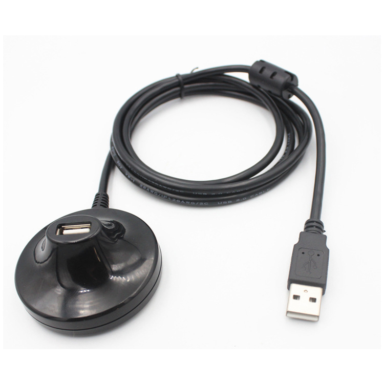 Desktop Male to Female Dock Station Data Charging USB 2.0 3.0 Extension Cable with Base