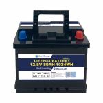 Light Weight Design Easy To Install 3000 Cycles 12V80Ah LiFePo4 Battery For Boat