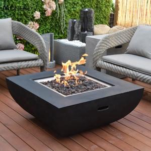 China Corten Steel Gas Fire Pit Heater Propane Outdoor Fire Pit Table factory