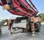 Used 2018 Concrete Pump Truck 56m Mounted Pump Truck Chassis Now For Sale