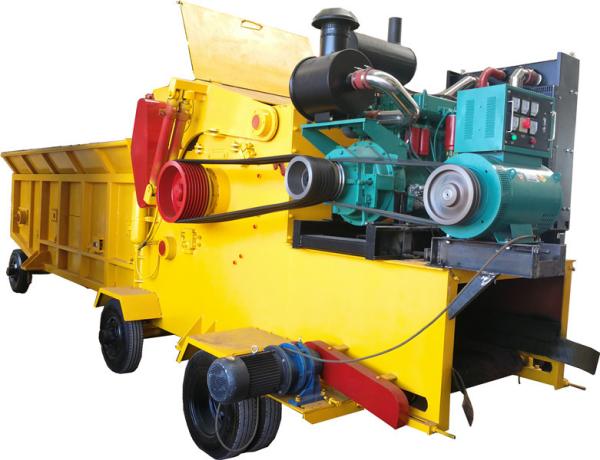 Biomass Wood Chips Crusher / Large Capacity Diesel Wood Chipper Machine/ Forest