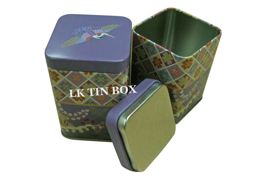 67mm Metal Spice Tins Square Storage Boxes Airtighted Inner Lid Metal Tin Box