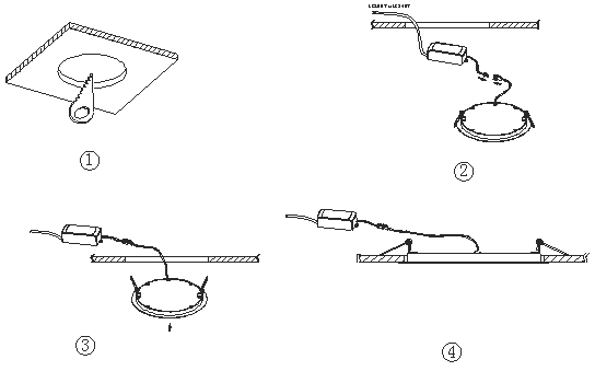 IP20 Indoor SMD Slim Round LED Illumination Lights High Lumen With Aluminum Cover