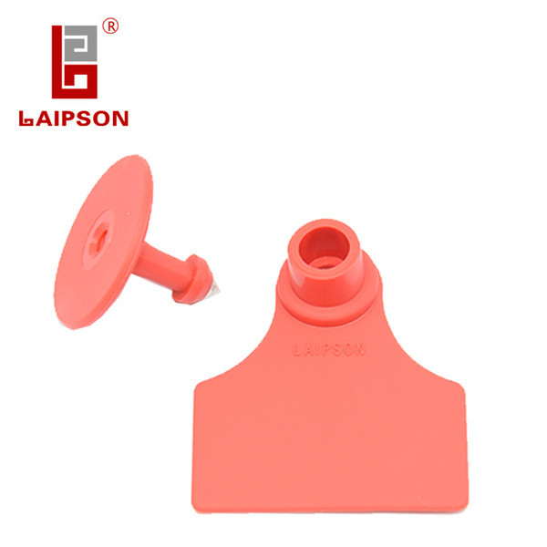 48*41mm Animal Small Ear Tags , RFID Electronic Tag 5 Colors Available