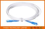 Indoor FTTH Fiber Optic Patch Cord 3M With SC / UPC Connectors FRP Strength