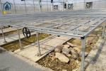 Agricultural Galvanized Metal Mesh Seed Bench Rolling Bench Grow Table For