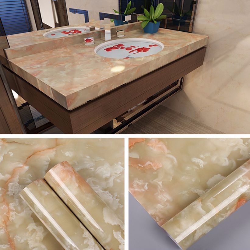 Anti-Static Waterproof Marble Wallpaper for Kitchen Counter Top Contact Paper in Modern Style