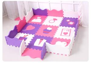 China Portable Rails Design Childrens Puzzle Foam Mat OEM Accepted factory
