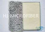 Plush Big Chenille Rubber Backing Non-Slip Microfiber Kitchen Floor Mat Grey