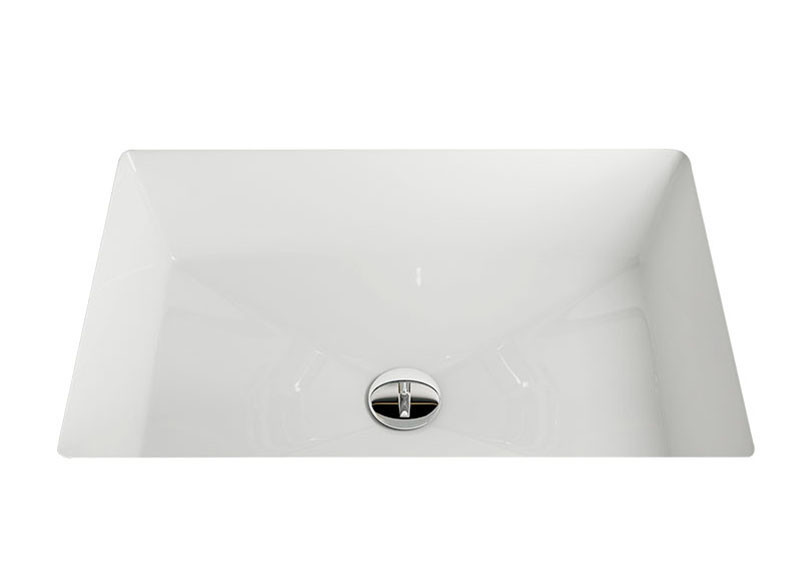 Bathroom Ceramic Under Counter Top Wash Basin Rectangle Shape
